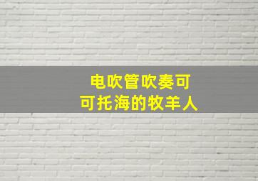 电吹管吹奏可可托海的牧羊人