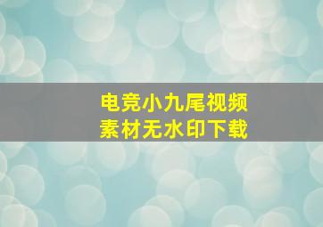 电竞小九尾视频素材无水印下载