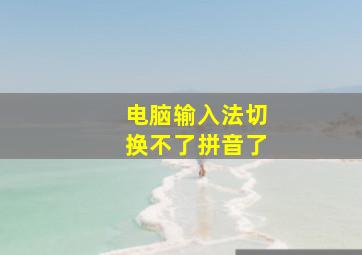 电脑输入法切换不了拼音了