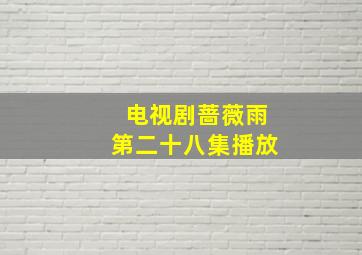 电视剧蔷薇雨第二十八集播放