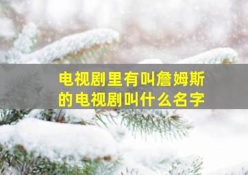 电视剧里有叫詹姆斯的电视剧叫什么名字