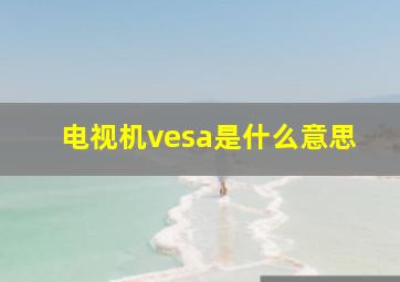 电视机vesa是什么意思