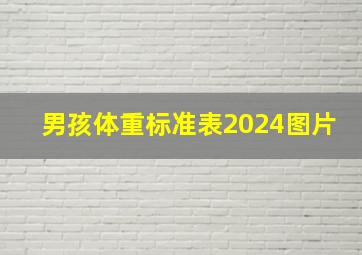 男孩体重标准表2024图片