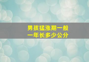 男孩猛涨期一般一年长多少公分