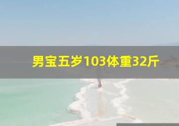 男宝五岁103体重32斤