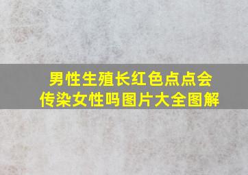 男性生殖长红色点点会传染女性吗图片大全图解