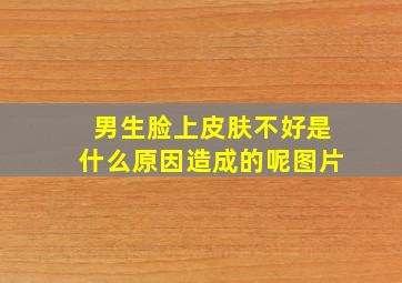 男生脸上皮肤不好是什么原因造成的呢图片