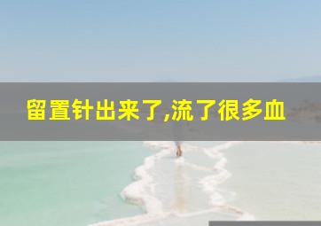 留置针出来了,流了很多血