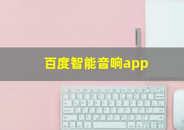 百度智能音响app