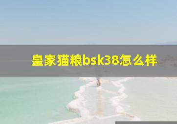 皇家猫粮bsk38怎么样