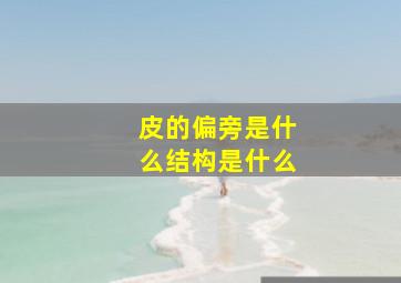 皮的偏旁是什么结构是什么