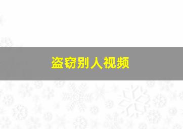 盗窃别人视频