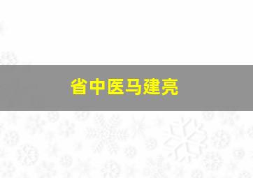 省中医马建亮