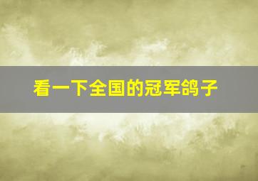 看一下全国的冠军鸽子