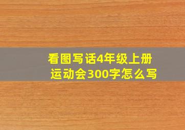 看图写话4年级上册运动会300字怎么写