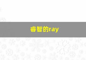 睿智的ray