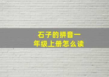 石子的拼音一年级上册怎么读