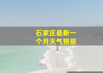 石家庄最新一个月天气预报