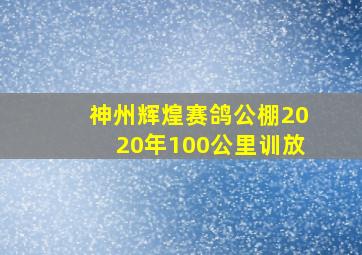 神州辉煌赛鸽公棚2020年100公里训放