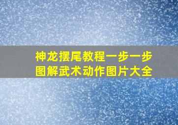 神龙摆尾教程一步一步图解武术动作图片大全