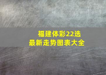 福建体彩22选最新走势图表大全