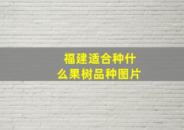 福建适合种什么果树品种图片