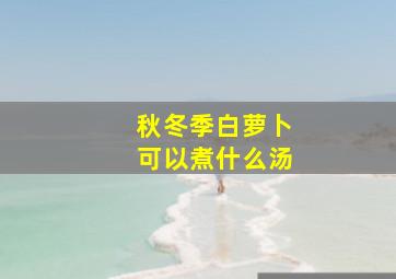 秋冬季白萝卜可以煮什么汤