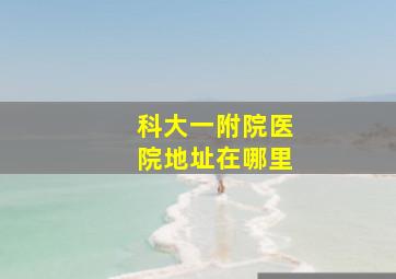 科大一附院医院地址在哪里