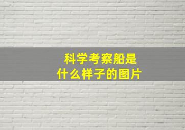 科学考察船是什么样子的图片