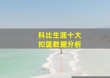 科比生涯十大扣篮数据分析