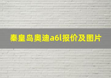 秦皇岛奥迪a6l报价及图片