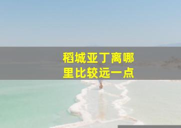 稻城亚丁离哪里比较远一点