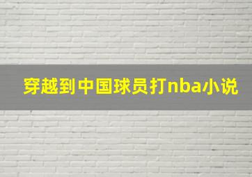 穿越到中国球员打nba小说