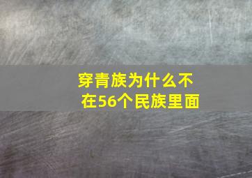 穿青族为什么不在56个民族里面