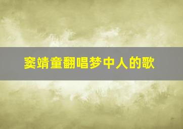 窦靖童翻唱梦中人的歌