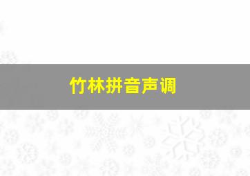 竹林拼音声调