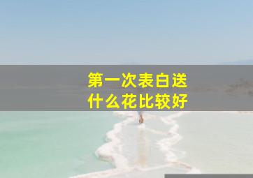 第一次表白送什么花比较好