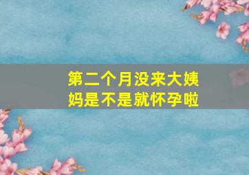 第二个月没来大姨妈是不是就怀孕啦