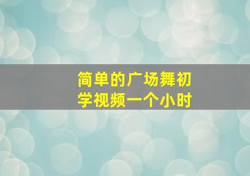 简单的广场舞初学视频一个小时