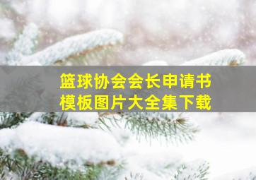 篮球协会会长申请书模板图片大全集下载