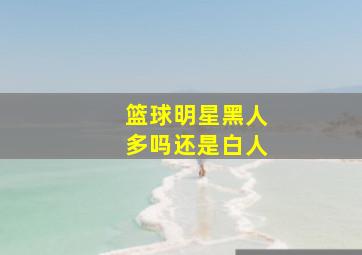 篮球明星黑人多吗还是白人