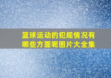 篮球运动的犯规情况有哪些方面呢图片大全集