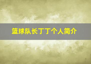 篮球队长丁丁个人简介