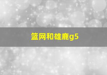 篮网和雄鹿g5