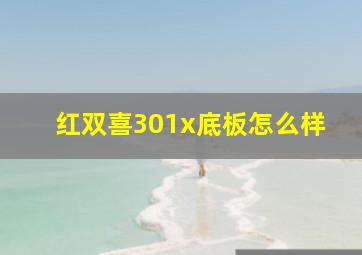 红双喜301x底板怎么样