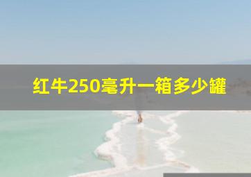 红牛250毫升一箱多少罐