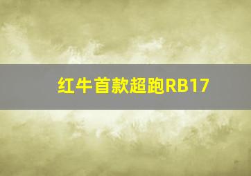 红牛首款超跑RB17