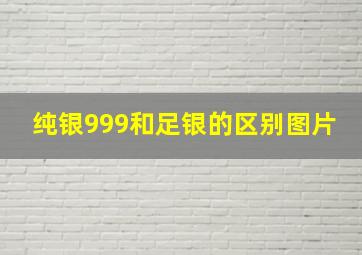 纯银999和足银的区别图片