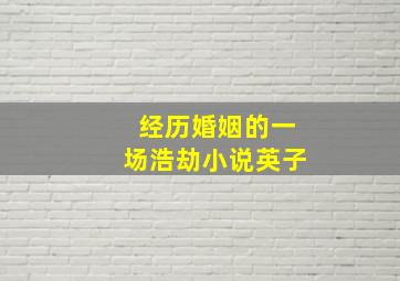 经历婚姻的一场浩劫小说英子