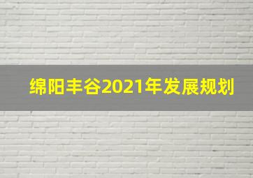 绵阳丰谷2021年发展规划